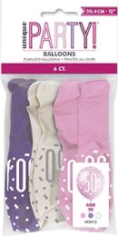 Pink/Silver Glitz 12