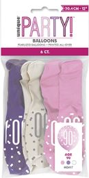 Pink/Silver Glitz 12