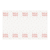 Rose Gold Glitz Plastic Tablecover 54