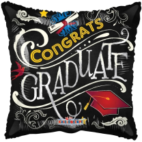 Grad Blackboard - 18" Foil Balloon