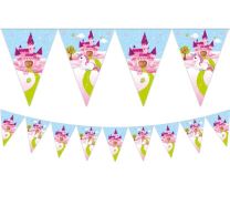 Pink Unicorn Party Triangle Flag Banner 1ct