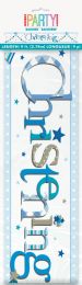 Christening Blue Bunting Banner 9ft (2.74 m)