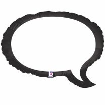 Speech Bubble 24" Foil Balloon Betallic