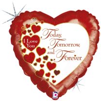 Today, Tomorrow and Forever 18" Foil Balloon