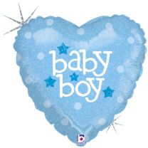 Baby Heart Boy 18" Foil Balloon
