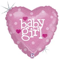 Baby Heart Girl 18" Foil Balloon 