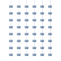 Blue/Silver Glitz Foil Happy Birthday Hanging Swirl Decorations 60