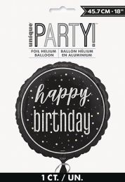 Black/Silver Glitz 18