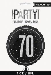 Black/Silver Glitz 18