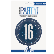 Blue/Silver Glitz 18