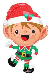Christmas Funny Elf Shape 36" Foil Balloon (Packed)