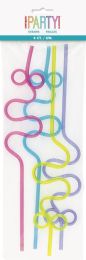 Squiggle Loop Reusable Straws 4ct