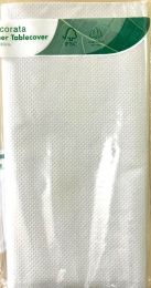 COMPOSTABLE FSC Paper Tablecover White 1ct