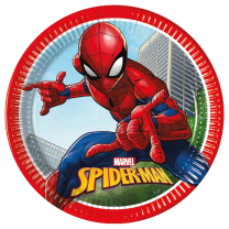Spiderman Crime Fighter Paper Plates 23cm 8ct