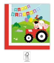 Farm Happy Birthday Napkins 20ct
