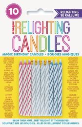 Magic Birthday Candles Multi (10ct) - Pack of 12