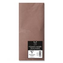 4 Sheet Tissue Paper Metallic Rose Gold