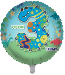 Age 3 Birthday Boy 18" Foil Balloon