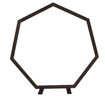 Heptagon KD Wooden Arch Brown - 223cm