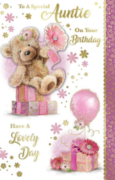 Happy Birthday - Auntie - Pack Of 12