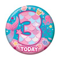 Age 3 Female Small Badges 6ct (5.5cm)