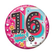 Age 16 Female Small Badges 6ct (5.5cm)