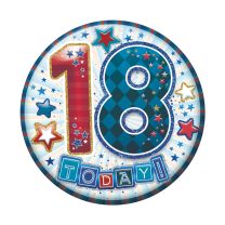 Age 18 Male Small Badges 6ct (5.5cm)