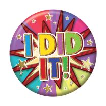I Did It Small Badges 6ct (5.5cm)