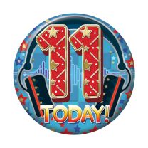 Age 11 Male Small Badges 6ct (5.5cm)