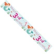 Female 3rd Birthday Banner (Pack of 6)