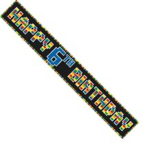 Unisex 6th Birthday Banner (Pack of 6)