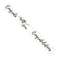 Congratulations Banner (pack of 6)