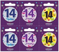Age 14 Small Badges (5.5cm)