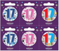 Age 17 Small Badges (5.5cm)