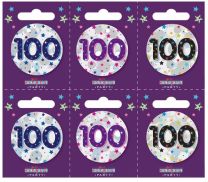 Age 100 Small Badges (5.5cm)