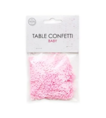 Table Confetti Pink Text BABY - 14 Grams