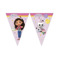Gabby's Dollhouse Paper Triangular Flag Banner 9 Flags