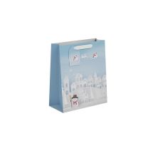 Christmas Village Scene Gift Bag M 6ct