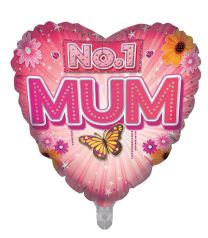 No. 1 Mum Traditional 18" Foil Balloon