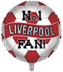 Liverpool No. 1 Soccer Fan 18" Foil Balloon