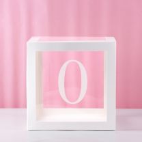 0 Transparent Balloon Box 30x30x30cm