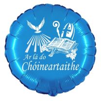Irish Confirmation Blue 18" Foil Balloon UNPACKAGED