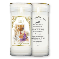 Pillar Candle - First Holy Communion - Pack of 4