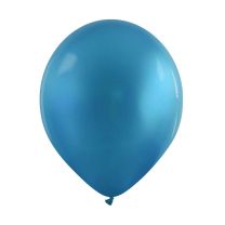 Electric Blue Fashion Metallic Cattex 12" Latex Balloons 100ct
