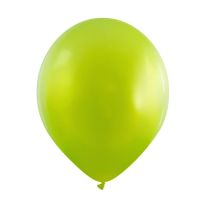 Lime Green Fashion Metallic Cattex 12" Latex Balloons 100ct