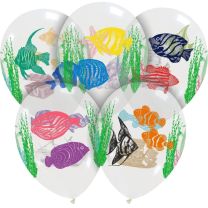 Tropical Fish 12" Latex Balloons 25Ct