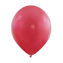 Strawberry Red Fashion Metallic Cattex 12" Latex Balloons 100ct