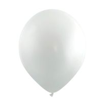 White Fashion Metallic Cattex 12" Latex Balloons 100ct