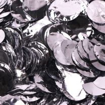 Metallic Silver Dots Foil Confetti (100g)