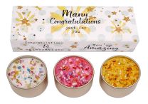 Three Lites: Just Because Candles - Many Congratulations